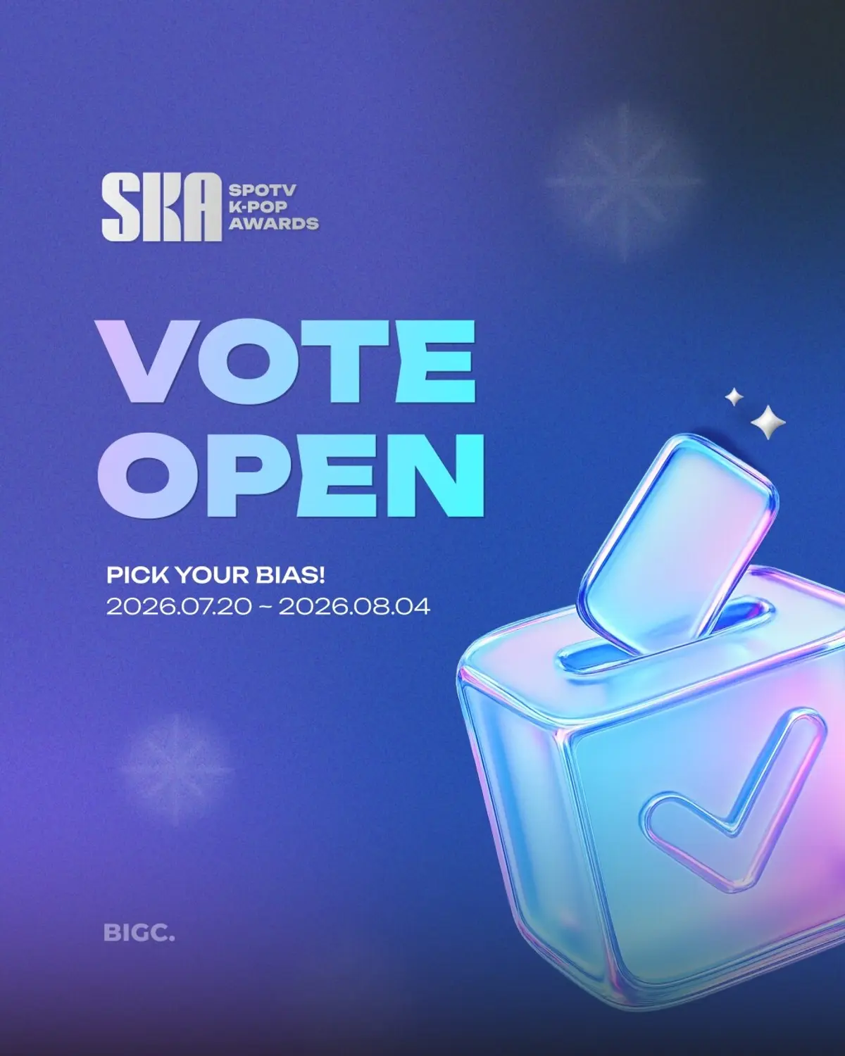 2026 SKA Fan Vote Round 1 Opens: DAY6, ENHYPEN's Sung-hoon, KISS OF LIFE Among Candidates