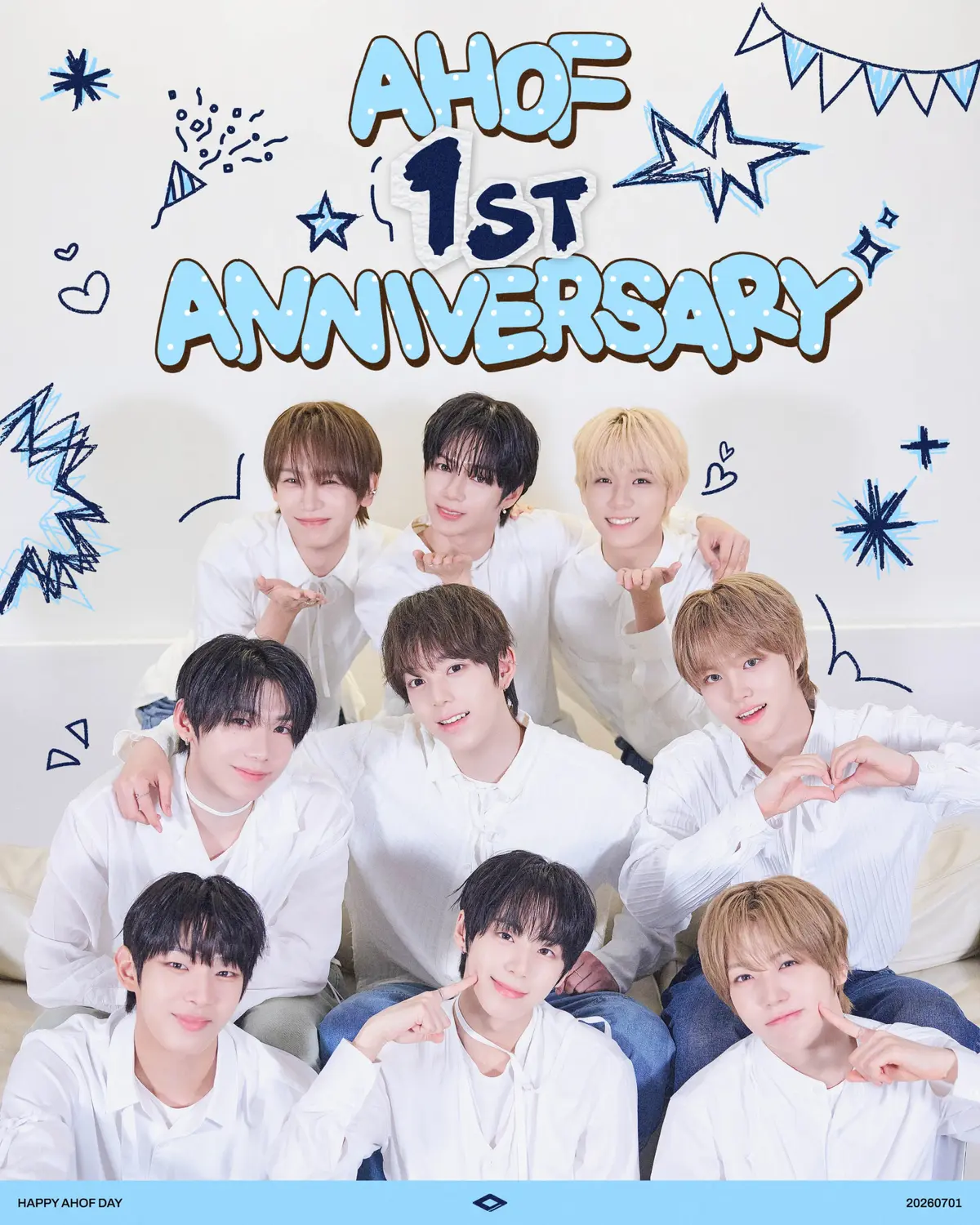 AHOF marks 1st debut anniversary, drops 3rd mini album 'Run to You' on July 8