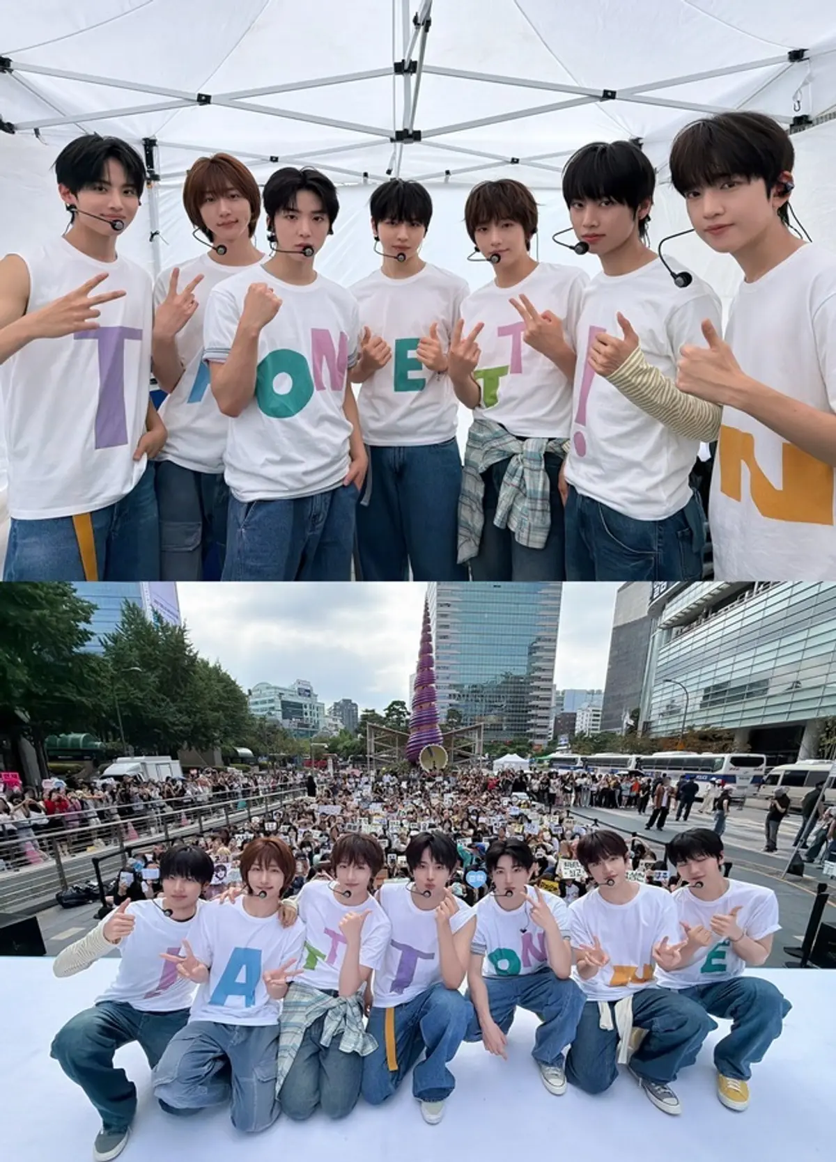 AIDITT brings surprise guerrilla concert to Seoul's Cheonggyecheon Plaza