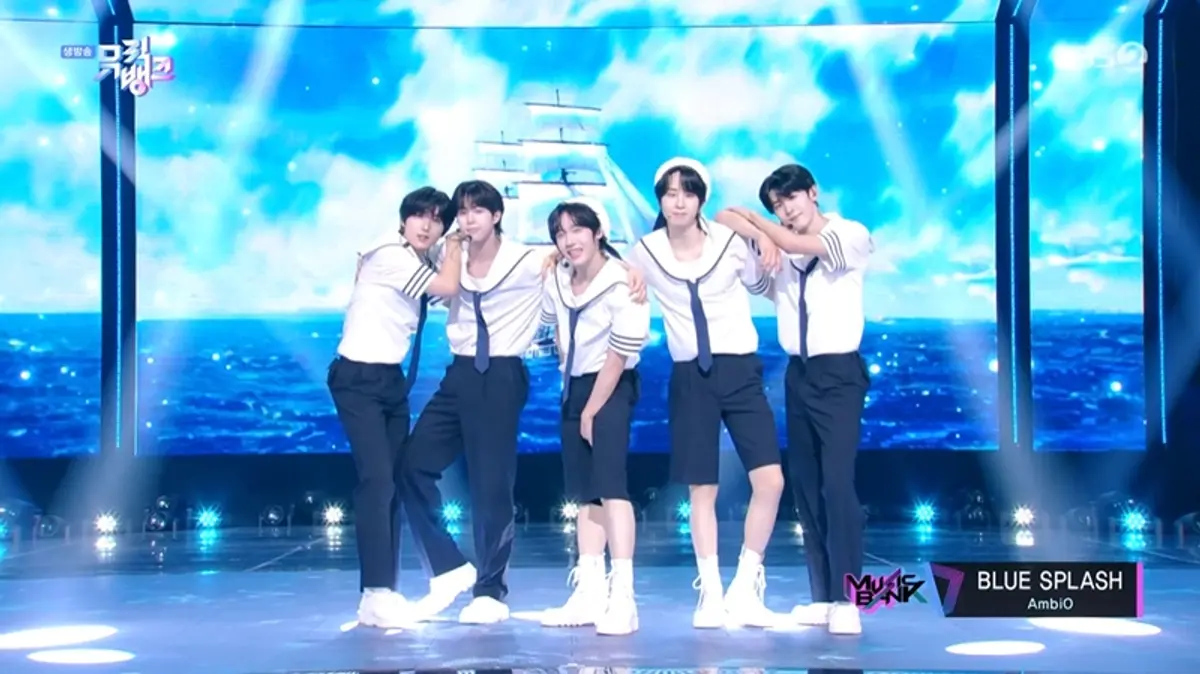 AmbiO drops 'BLUE SPLASH' with Music Bank comeback stage
