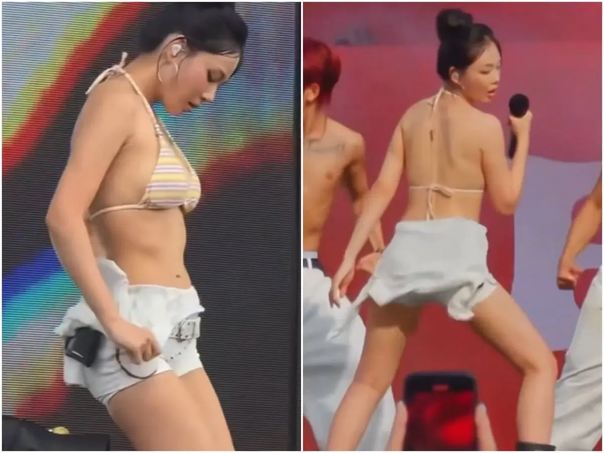 Bibi steals Waterbomb Seoul 2026 with jumpsuit-to-bikini performance