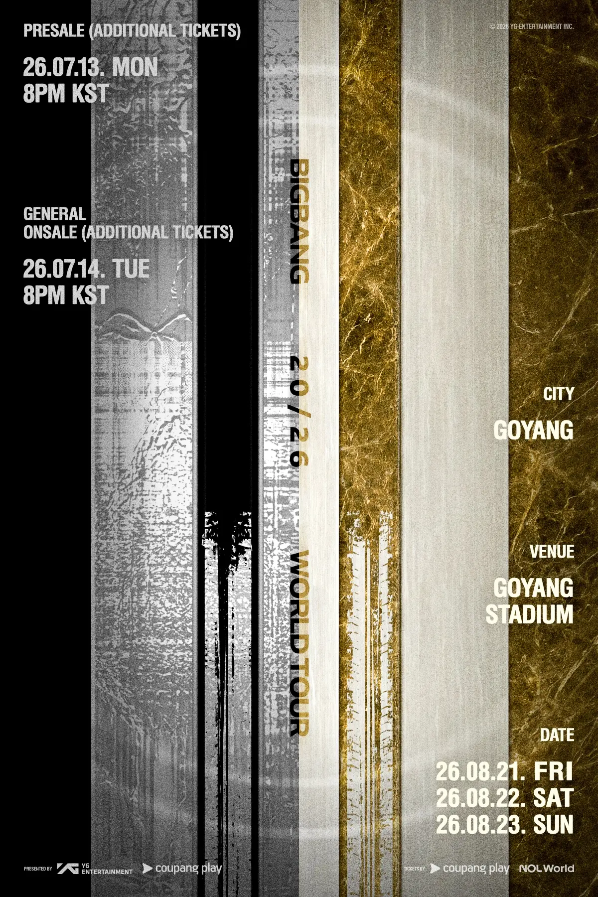 BIGBANG adds seats for Goyang shows after 3-night sellout in 22 minutes