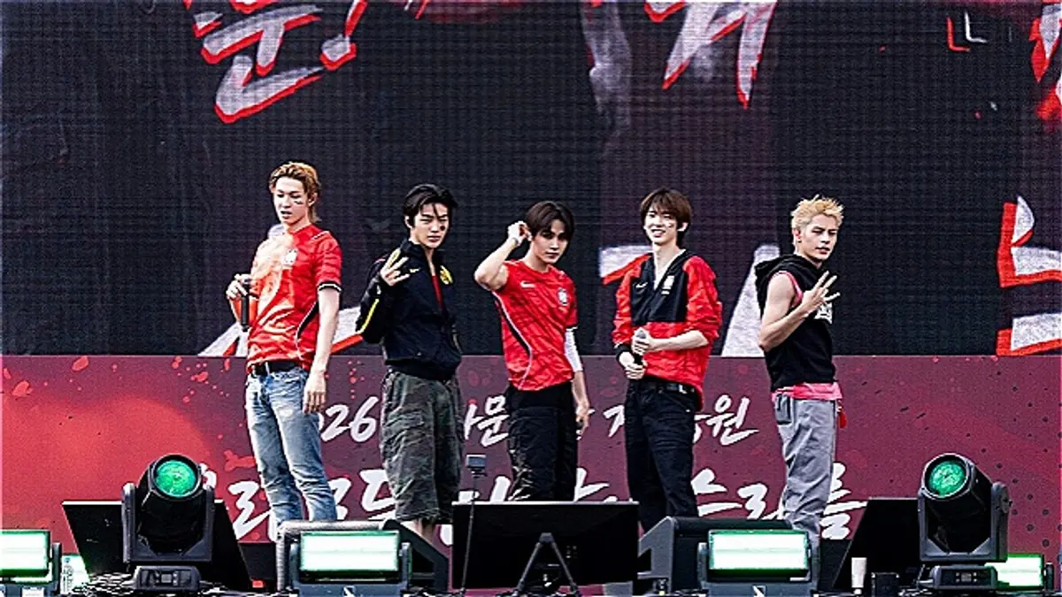 CORTIS perform at Gwanghwamun World Cup rally as only K-pop group on stage