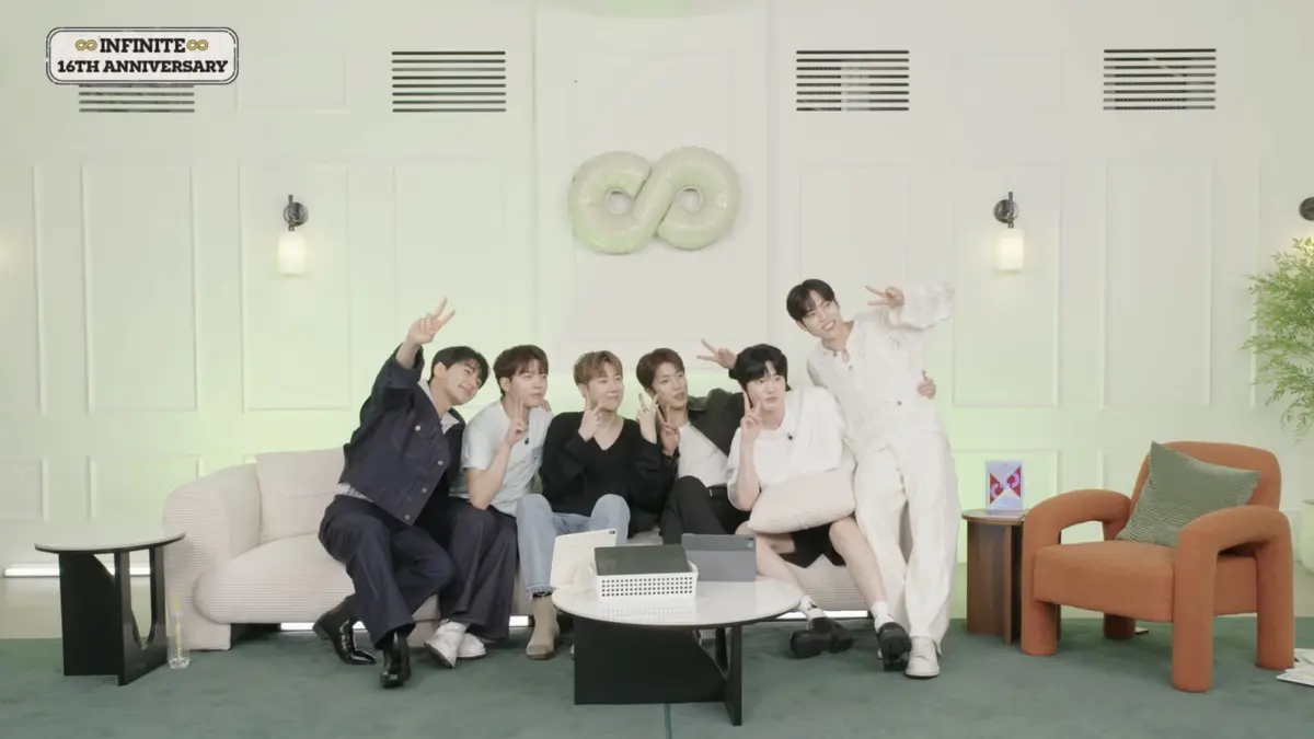 INFINITE marks 16 years with full-group live and '무한대집회V' fan meeting announcement
