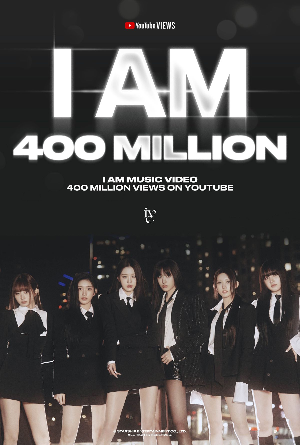 IVE's 'I AM' hits 400 million YouTube views — a first since debut