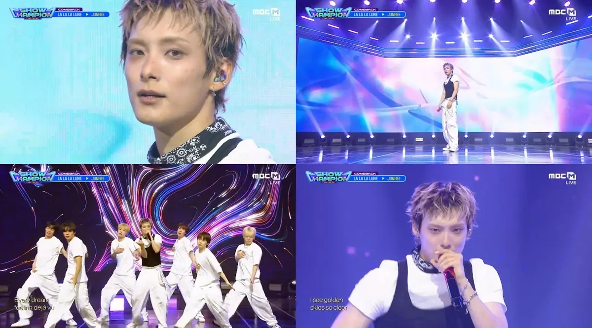 JUNHEE takes Show Champion stage with 'LA LA LA LUNE' from triple-title mini album 'LOVE METHOD'