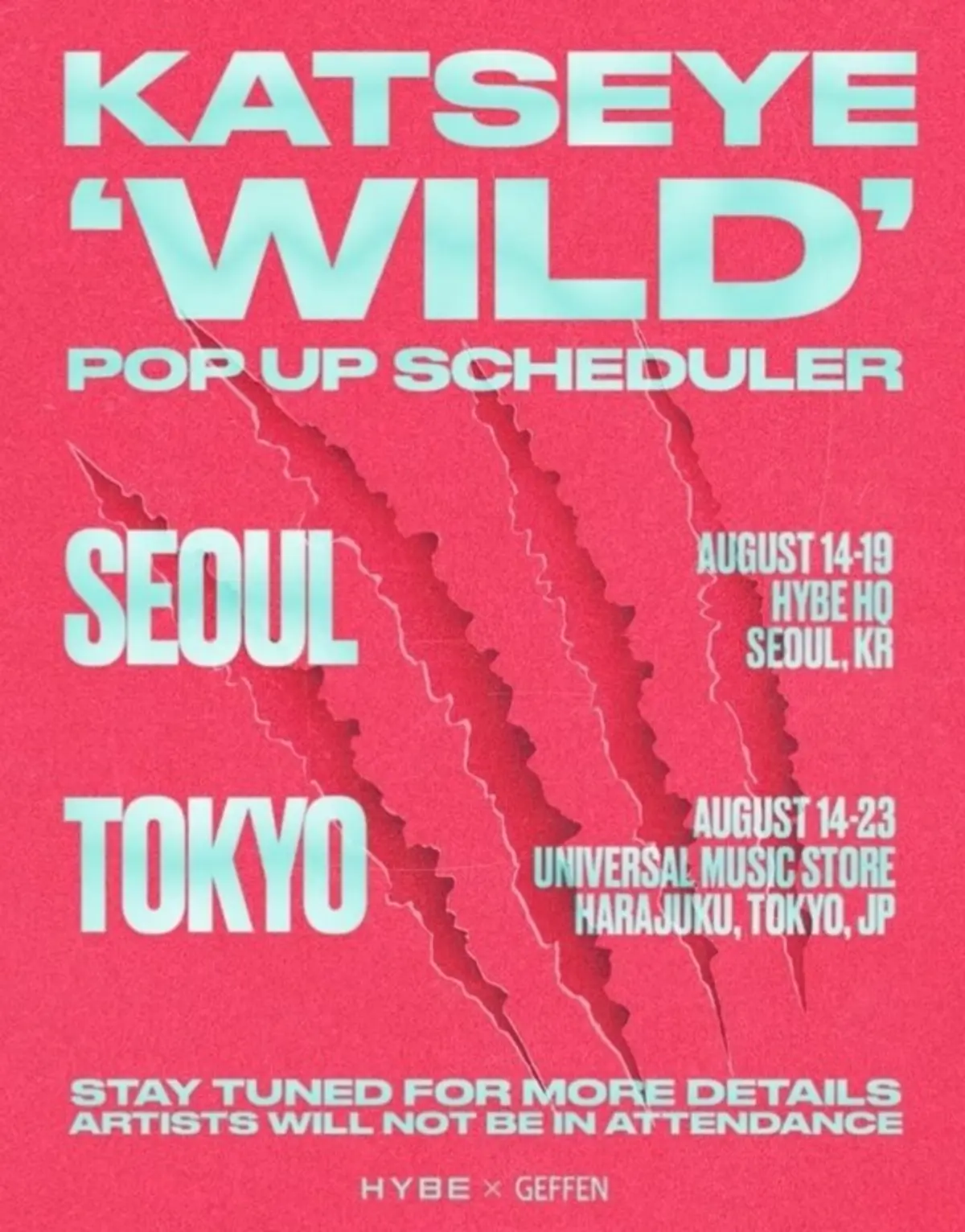 KATSEYE to open 'WILD' pop-ups in Seoul and Tokyo as third EP drops August 14