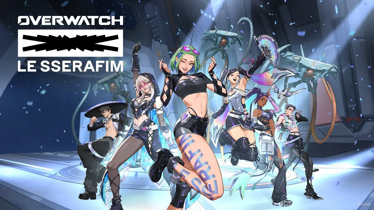 LE SSERAFIM x Overwatch collab returns for a third time with skins, MV, and BlizzCon stage