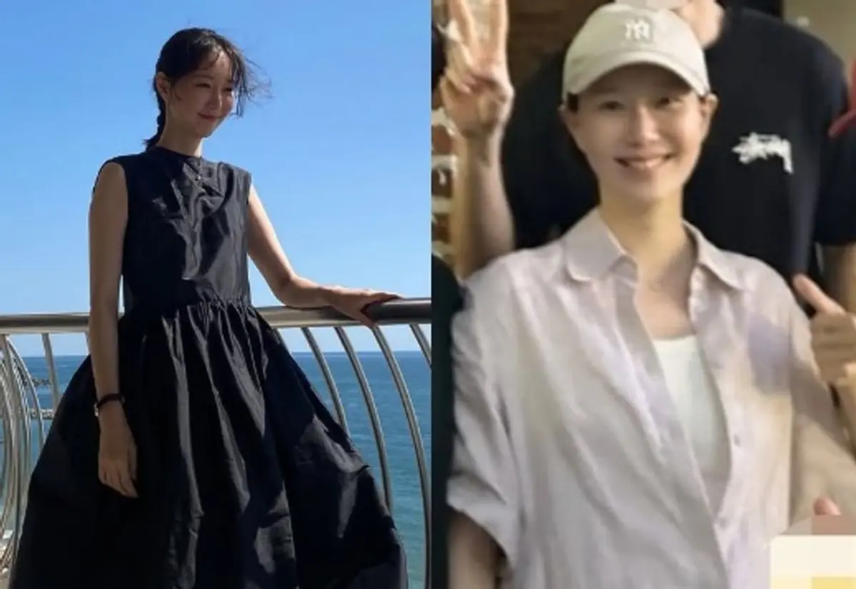 Pregnant with her second, Lee Yu-young attends 'Brokeback Mountain' play and cries