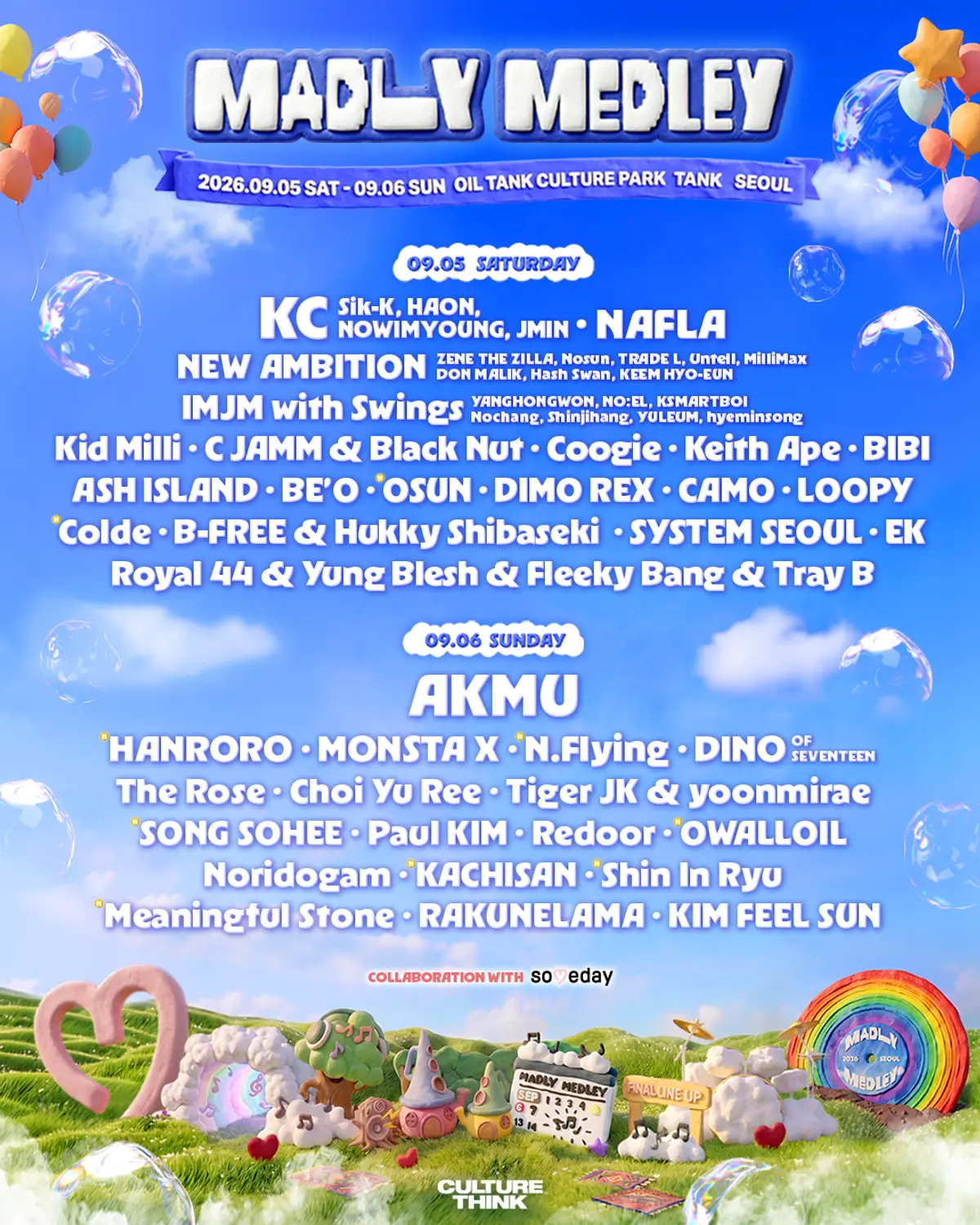 MADLY MEDLEY 2026 final lineup: Colde, HANRORO, N.Flying, AKMU, MONSTA X and more