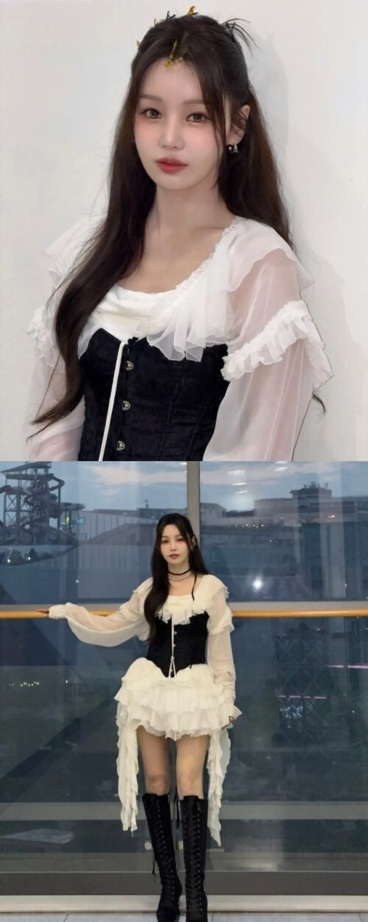 Nam Gyu-ri shares stage prep and pink Power Ranger photos ahead of ENA chart show
